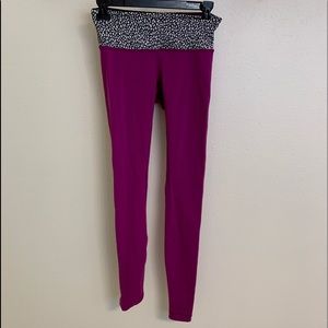 Lululemon leggings: 28 inch , magenta, size 4